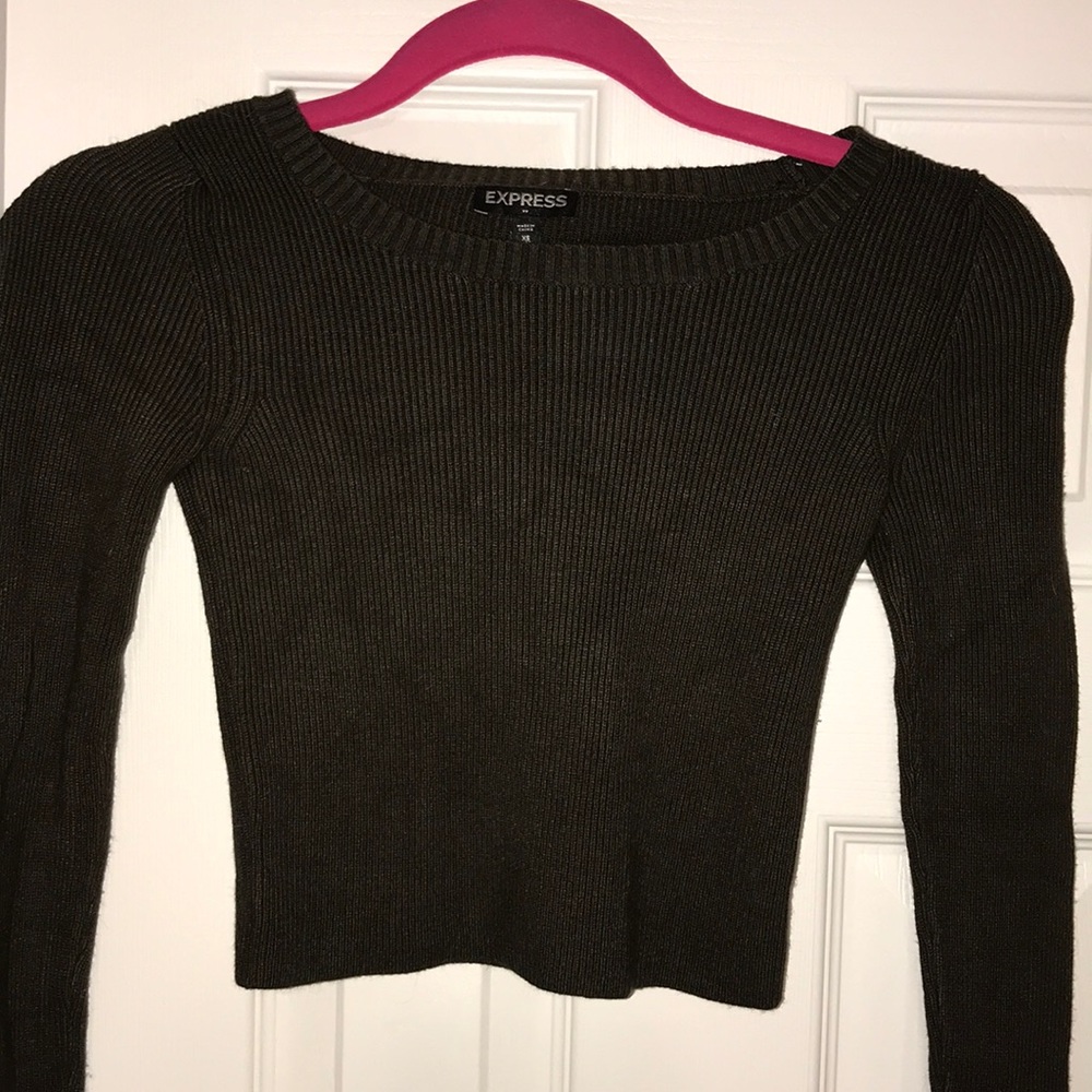 EXPRESS sweater crop top